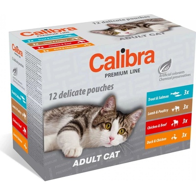 Noviko Calibra Premium cat Adult Multipack 12 x 100 g