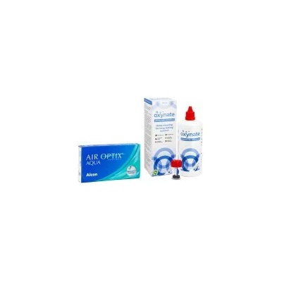 Alcon Air Optix Aqua (6 лещи) + Oxynate Peroxide 380 ml с кутийка