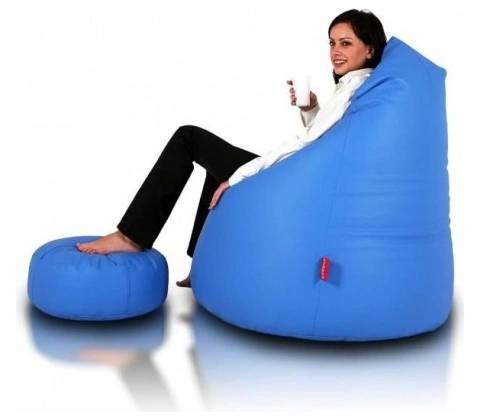 Ecopuf ACTIVE ekokoža E10 Modrá