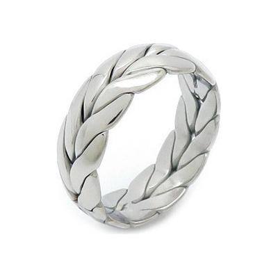 Šperky4U Pánský ocelový prsten proplétaný OPR1879 P