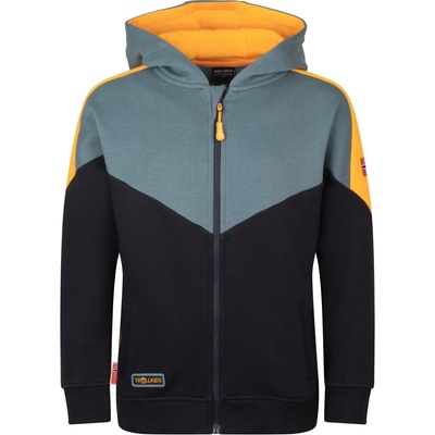 TROLLKIDS Детско яке за тренировка Trollkids Kid's Flekkefjord Jacket Training jacket - Black / Steel Blue / Mango - размер 116 (EU) (704-5511-0114)