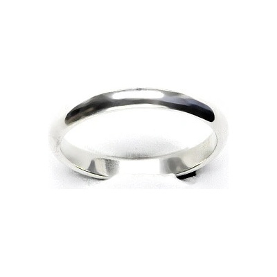 Čištín zlatý hladký kroužek bílé zlato T 787