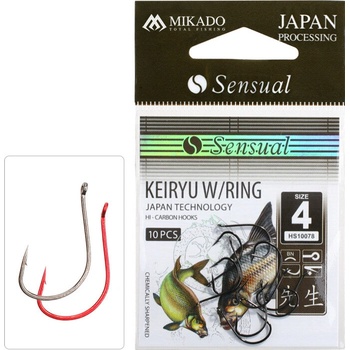 MIKADO HOOK SENSUAL KEIRYU W/RING BN vel.12 10 ks
