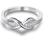 Silenti Jewelry Сребърен пръстен "Безкрайност" - 8 - 57мм (18.1мм диам. )