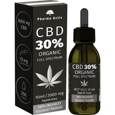 Pharma Activ CBD 30% organic 3000 mg Full Spectrum 10 ml – Zbozi.Blesk.cz