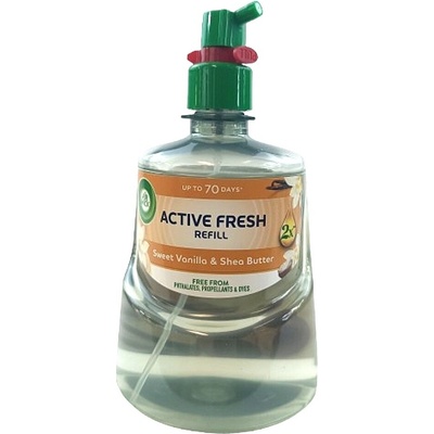 Air Wick Active Fresh Sweet Vanilla & Shea Butter osvěžovač vzduchu náhradní náplň 228 ml