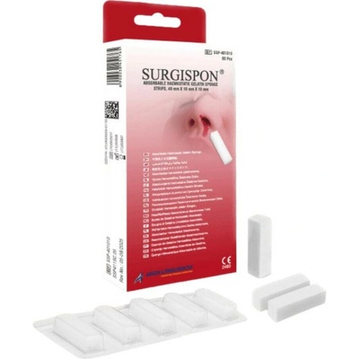 Surgispon nasal strips 40 x 10 x 10 mm 5 ks
