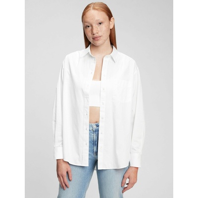 GAP Памучна риза oversize GAP GAP | Byal | ЖЕНИ | S