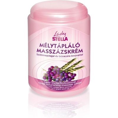 Lady Stella hlboko vyživujúci masážny krém s hroznovým olejom 1000 ml