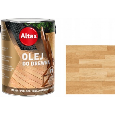 Altax tungový olej na dřevo, terasy, podlahy 5L bezbarvý – Sleviste.cz