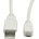 Roline Кабел Roline S3151, USB A(м) към USB Micro B(м), 0.8m, бял (S3151)