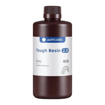 AnyCubic Resin 3D Tough 2.0, Anycubic, 1 кг, сива, за 3D принтер (SRX2GY-101A)