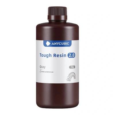 AnyCubic Resin 3D Tough 2.0, Anycubic, 1 кг, сива, за 3D принтер (SRX2GY-101A)