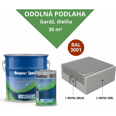 IZOLUJ.TO Zostava: Odolná garáž a domáca dielňa červená 30 m² – STANDARD