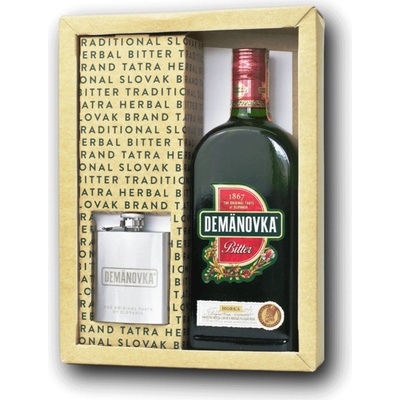 Demänovka Hořká 38% 0,7 l (dárkové balení placatka)