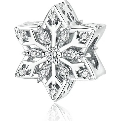 P&J Jewellery Stříbrný přívěsek Stříbrná vločka SB136