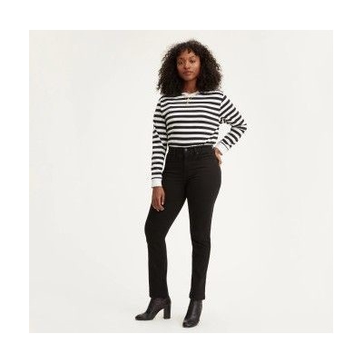 Levis 724 HIGH RISE STRAIGHT NIGHT IS BLACK 1888300060