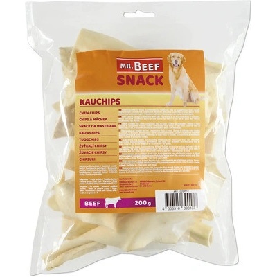 Pamlsky pro psy Mr. Beef žvýkací chipsy hovězí 200 g