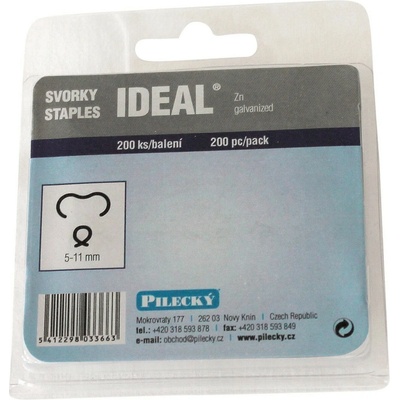 PILECKÝ Svorky IDEAL Zn pozinkované, 200 ks