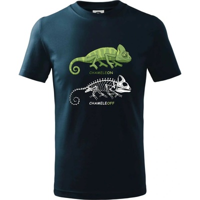 ChameleON_OFF tričko detské tmavomodrá
