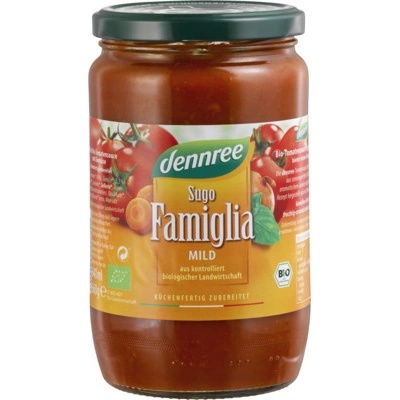 Dennree bio Rajčatová omáčka Famiglia 660 g
