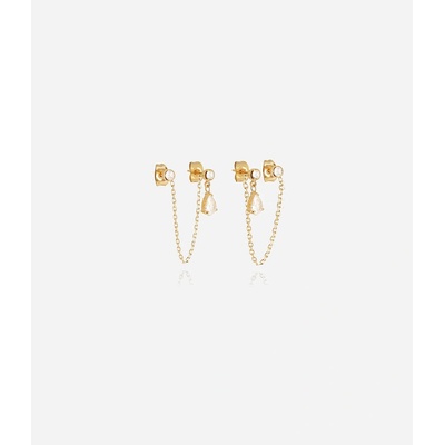ZAG Bijoux Oceľové náušnice do dvoch dierok SEX21874-01WHT