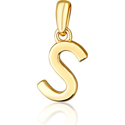JVD pozlacený přívěsek písmeno "S" SVLP0948XH2GO0S
