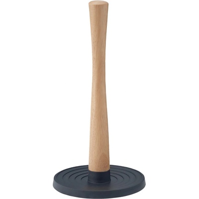 Držák na kuchyňské utěrky ROLL-IT 30 cm, černá, plast / dřevo, RIG-TIG