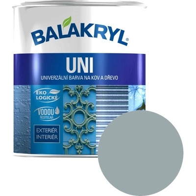 Balakryl UNI Mat na kov a drevo 0,7 kg - 0101 pastelovo sivá