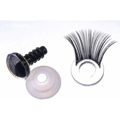 Očička 3D glitrová s řasami 16 mm, 2 ks