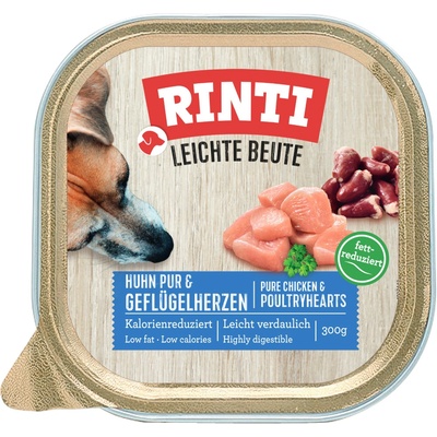 Rinti Leichte Beute Adult Dog kuřecí a drůbeží srdíčka 9 x 300 g