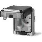 SCAME Контакт шуко 2P+Е 16A IP66 серия Domoplus панелен монтаж 84х106мм - 570.6407 (570.6407)