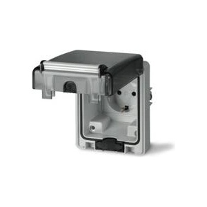 SCAME Контакт шуко 2P+Е 16A IP66 серия Domoplus панелен монтаж 84х106мм - 570.6407 (570.6407)