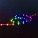 Twinkly Dots LED reťaz RGB čierna IP44 10m TWD200STP-BEU