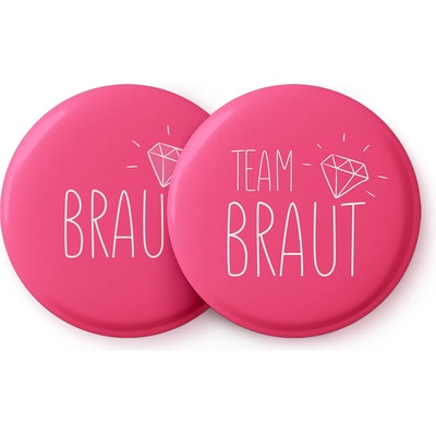 Spielehelden Odznaky Rosa Diamond na holčičí rozlučku se svobodou 5, 6 cm extra velký dárek pro rozlučku se svobodou (AMZBUTA020) (AMZBUTA020)