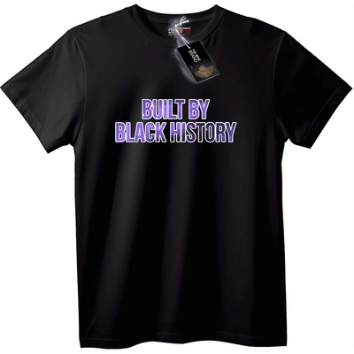 NOONEBRAND Тениска Изградена от черната история - 2XL, Black