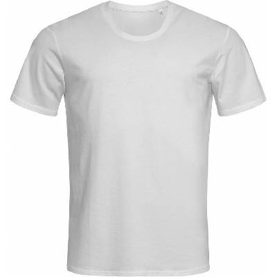 Stedman Lehce strečové tričko s kulatým výstřihem Clive rovný bílá
