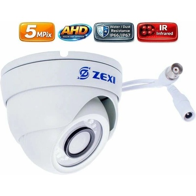 AHD Zexi kamera Biela Dome 2500