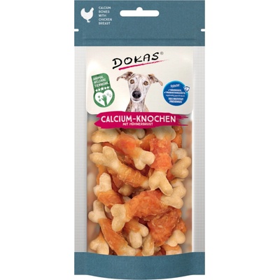Dokas kalciové kostičky s kuracími prsiami 75 g