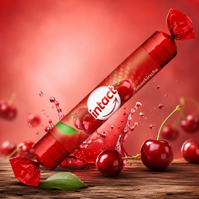Intact hroznový cukr s vitamínem C třešeň 40 g