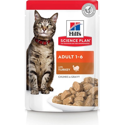 Hill's Science Plan kapsičky pro dospělé kočky krůta 48 x 85 g