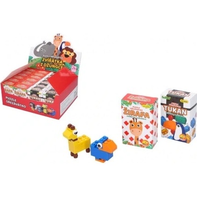 Puzzle stúhadlo na 1ceruzku zvieratko z džungle - žirafa -