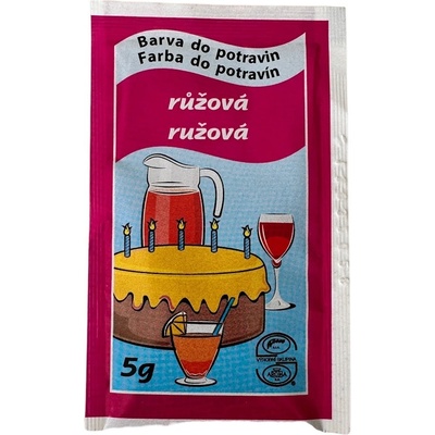 Aroco Potravinářská barva prášková Růžová 5 g – Zboží Mobilmania