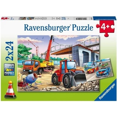 Ravensburger 051571 Stavby a vozidla 2x24 dielov
