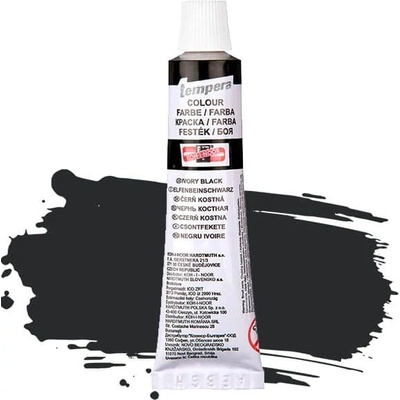 Farba temperová KOH-I-NOOR 16 ml - kostná čierna