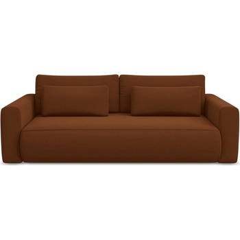 makamii Теракотен кадифен разтегателен диван с място за съхранение 238 cm Kapua - Makamii (KAPUA_3SF_3_P1_C12)