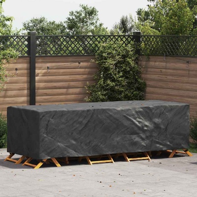 vidaXL Покривало за мебели Едноцветен Черно 270 x 110 x 70 см 210D (4105831)