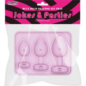 LoveToy Butt Plug Silicone Ice Tray Pink