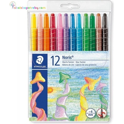 STAEDTLER Voskovky "Noris Club" 12 barev vytáčecí