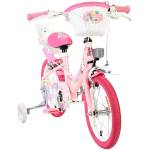 E & L Cycles Детски велосипед с помощни колела E&L cycles Volare - Unicorn, 14'', розов (61471)